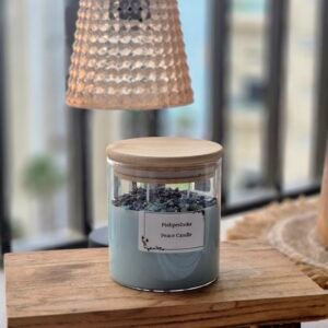 נר אמזונייט – אמת, שלווה וזרימה Peace Candle